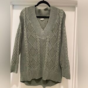 *AERIE* cable knit tunic sweater